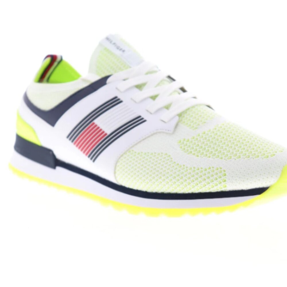 Tommy Hilfiger Arelo TMARELO Mens White Mesh Low Top Designer Sneakers Shoes NWT